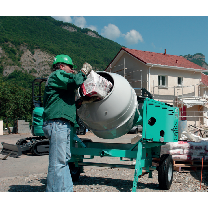 BETONNIERE SYNTESI 250R MONOPH.& PLAQUE FEUX