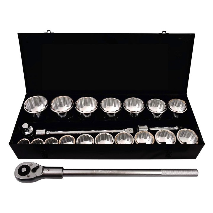 COFFRET CLÉ A CLIQUET DOUILLES 1"22 PIECES  2052