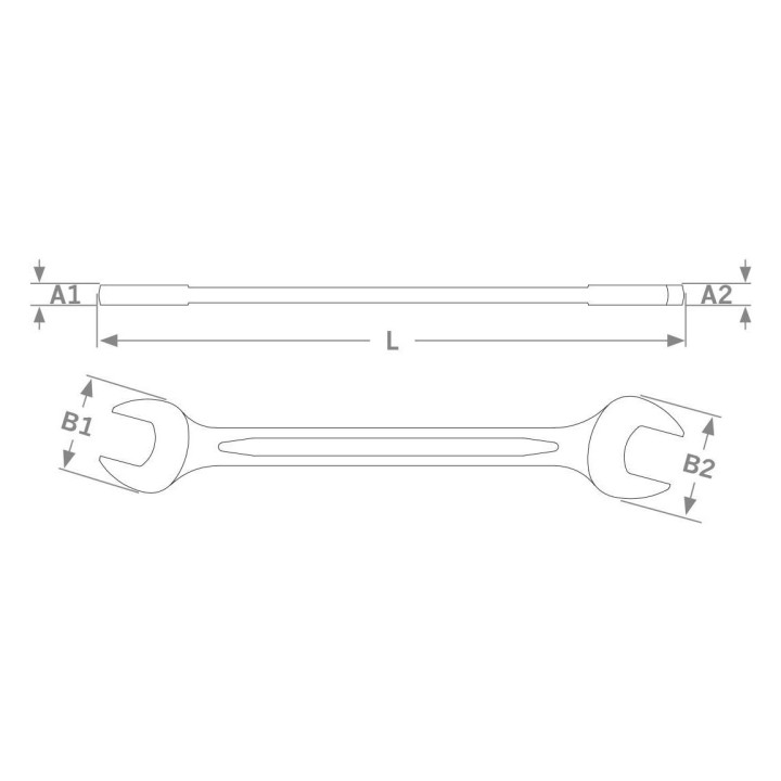 CLÉ PLATE À DOUBLE FOURCHE 8X9  250809