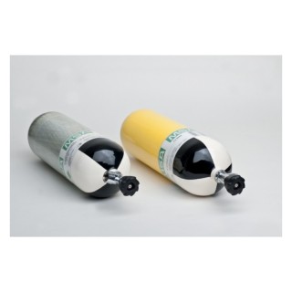 BOUTEILLE 6L 300 BAR ACIER ROBINET DROIT VTI I 9,4 KG PLEINE